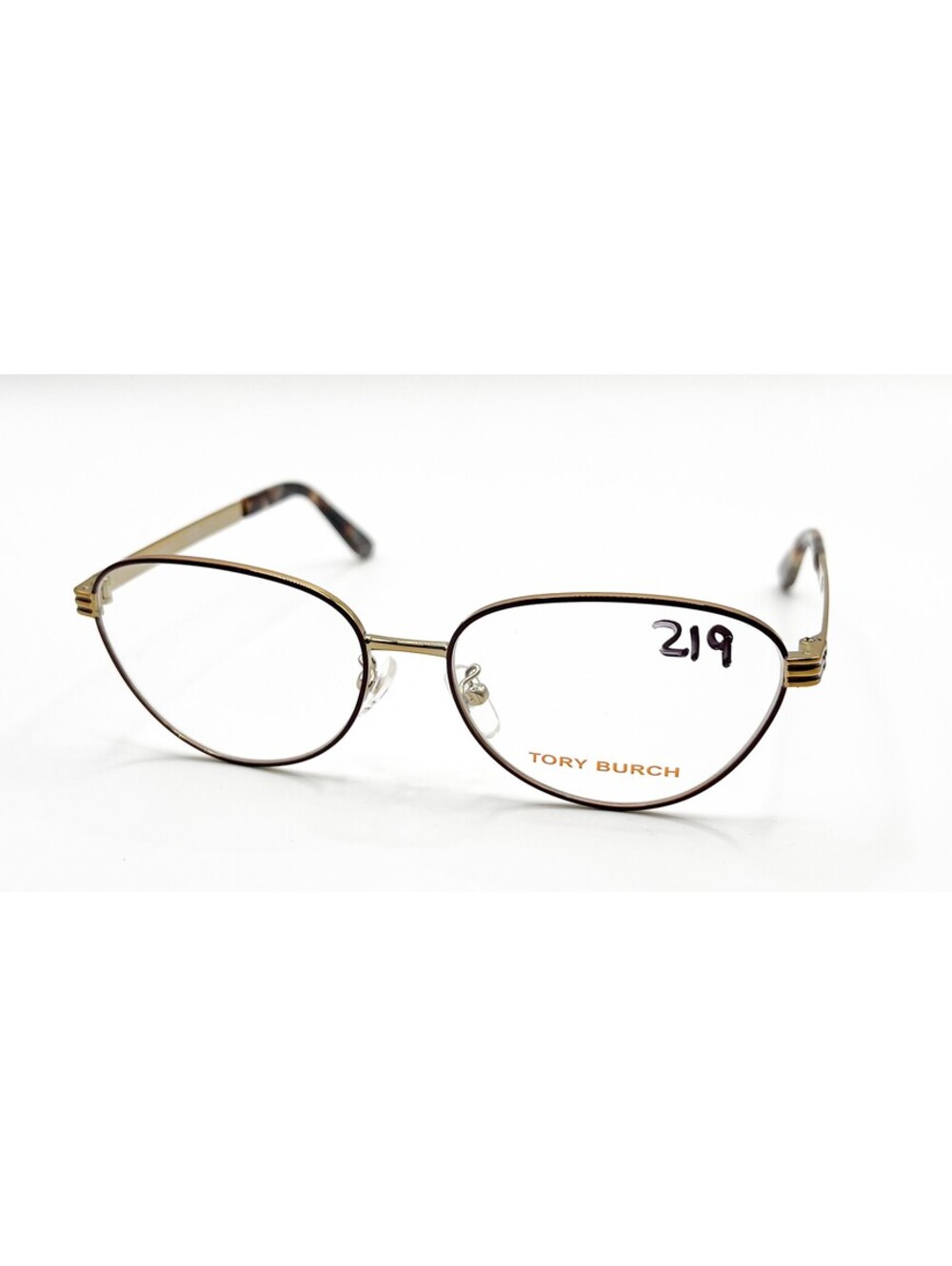Tory Burch Ty 1071 3316 Bordeaux Enamel/Shiny Gold Eyeglasses 53-15-140